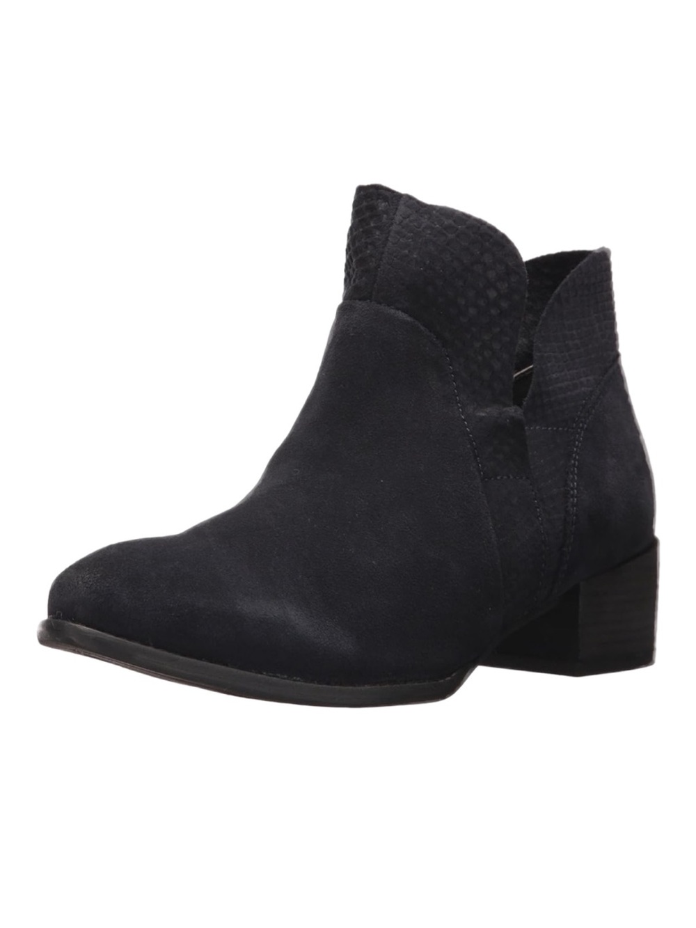 Seychelles Easy Peasy Black Suede Leather Ankle Bootie with Side Zip Round Toe 🖤